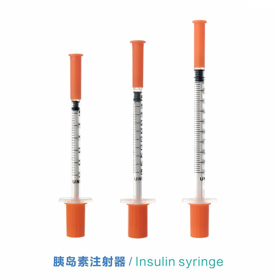 siringa da insulina di diverse dimensioni