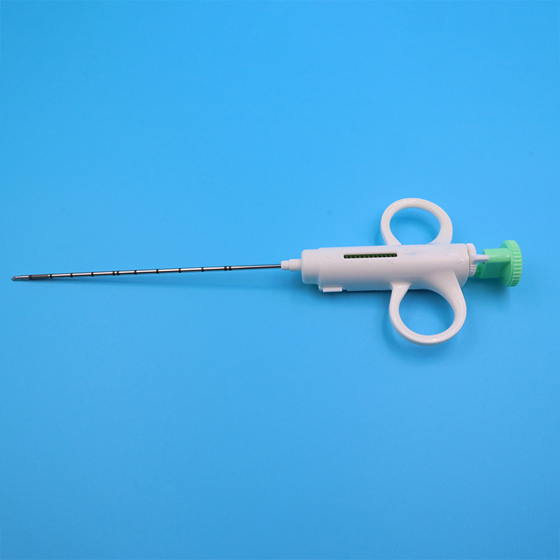 Semi-automatic biopsy needle (16)