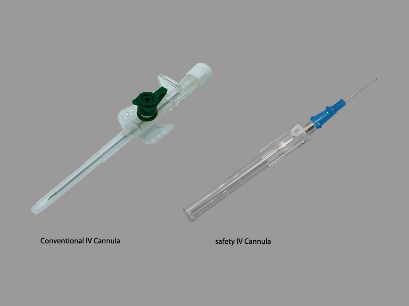 safety iv cannula vs conventional iv cannula